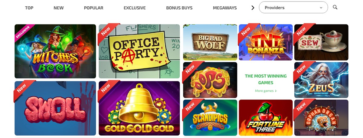 BoaBoa Casino games lobby as it appears from the UAE in August 2026