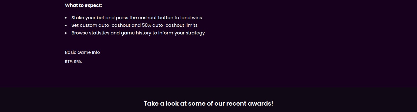 Pragmatic Play game page for Spaceman showing Basic Game Info with RTP 95%